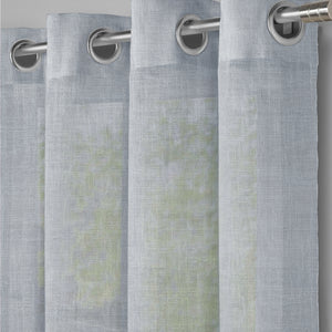 Amore Plain Sheer Curtains | Airy Elegance & Soft Light Filter | Echo Blue | Set of 2 | Fully Customizable