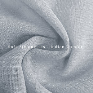 Amore Plain Sheer Curtains | Airy Elegance & Soft Light Filter | Echo Blue | Set of 2 | Fully Customizable
