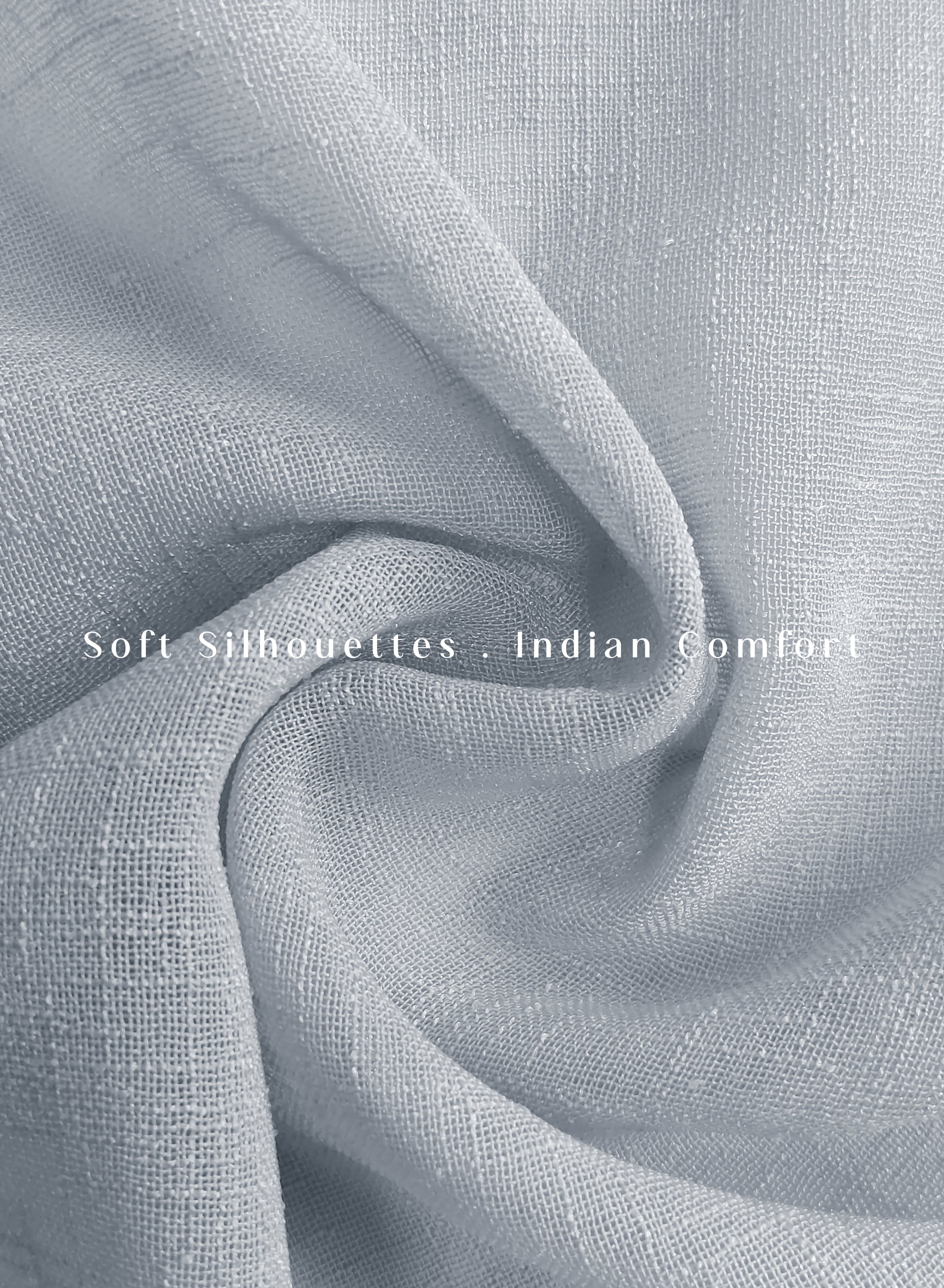 Amore Plain Sheer Curtains | Airy Elegance & Soft Light Filter | Echo Blue | Set of 2 | Fully Customizable