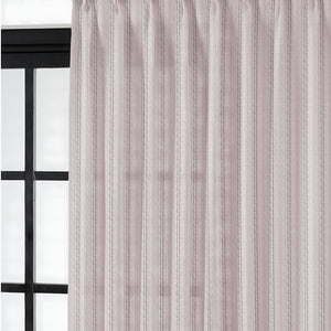 Amore Striped Sheer Curtains | Airy Elegance & Soft Light Filter | Ash Brown | Set of 2 | Fully Customizable