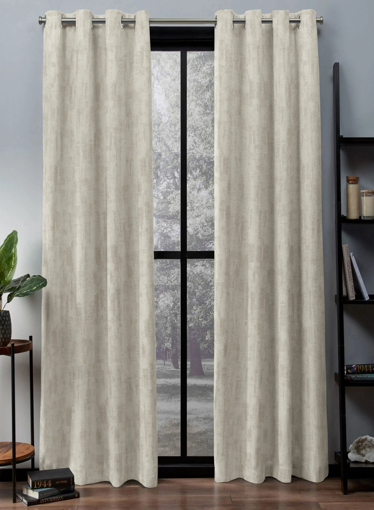 Bling Rustic Vibe Blackout Curtains | 100% Cotton | Shalimar | Set of 2