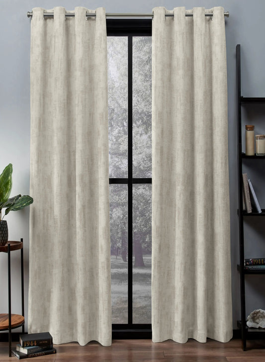 Bling Rustic Vibe Blackout Curtains | 100% Cotton | Shalimar | Set of 2
