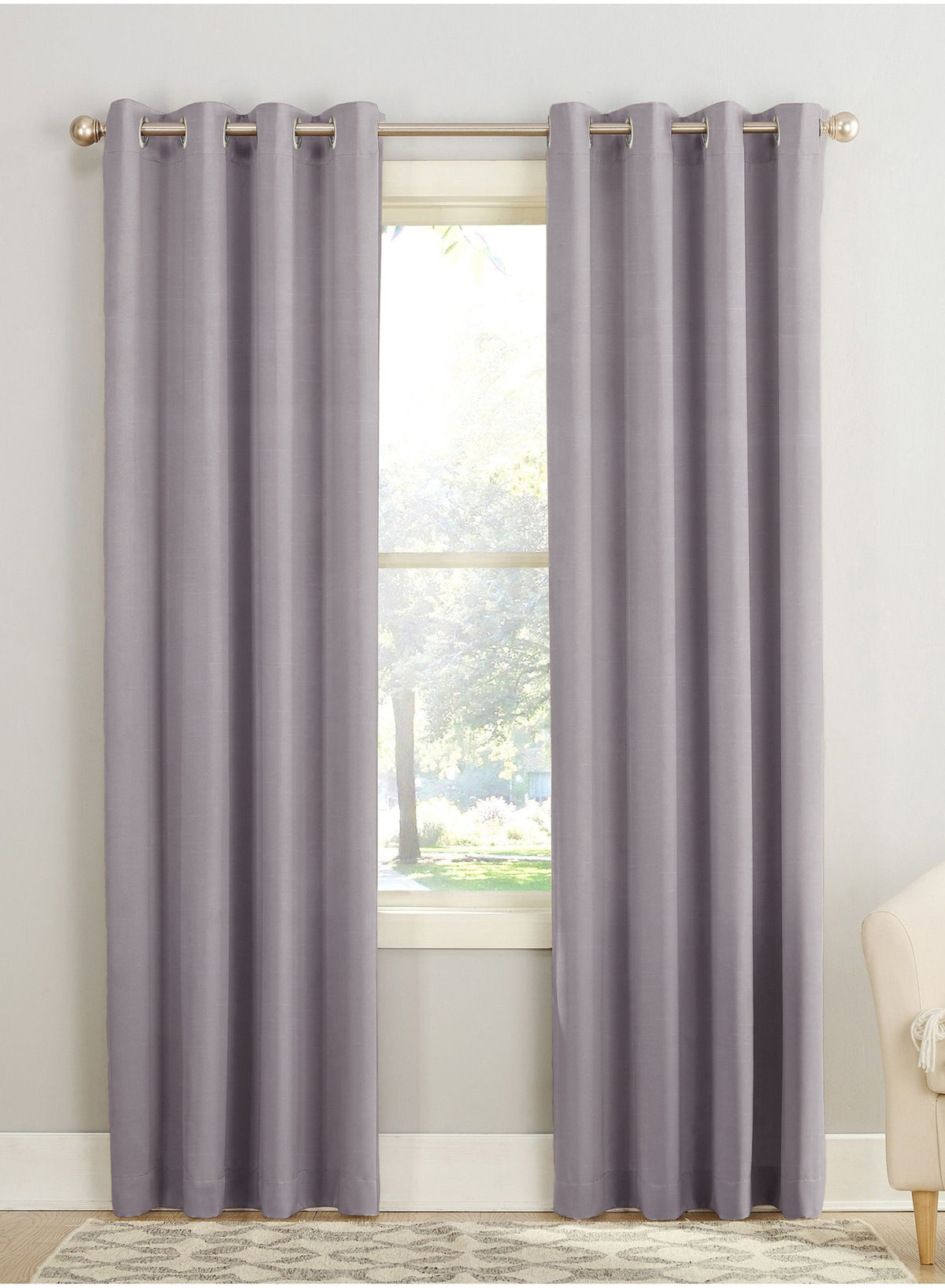 Casper Plain Blackout Curtains | Light Gray | Set of 2