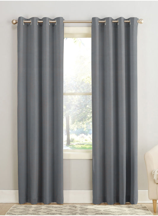 Casper Plain Blackout Curtains | Bright Gray | Set of 2