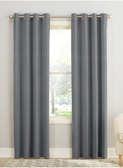 Casper Plain Blackout Curtains | Bright Gray | Set of 2