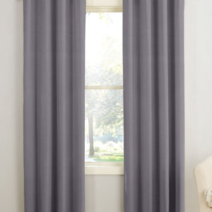 Casper Plain Room Darkening Curtains | Dark Gray | Set of 2
