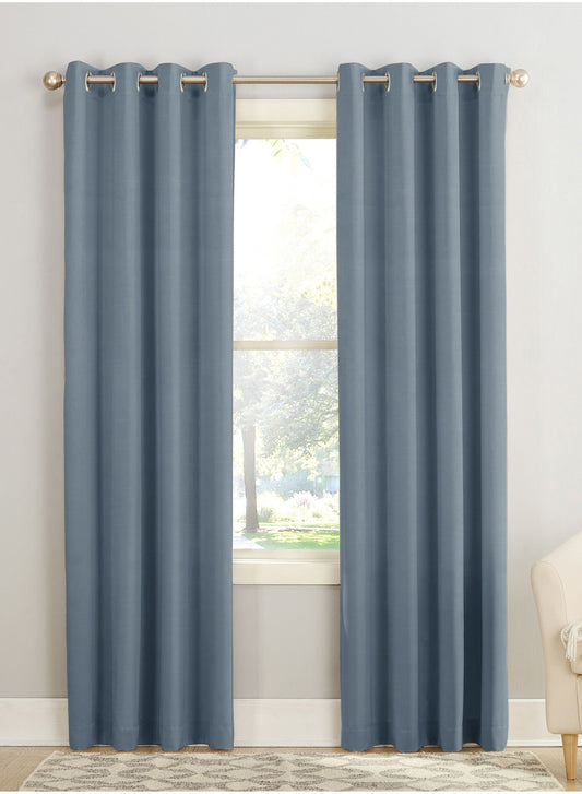 Casper Plain Room Darkening Curtains | Dark Aqua | Set of 2