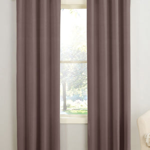 Casper Plain Room Darkening Curtains | Dark Brown | Set of 2