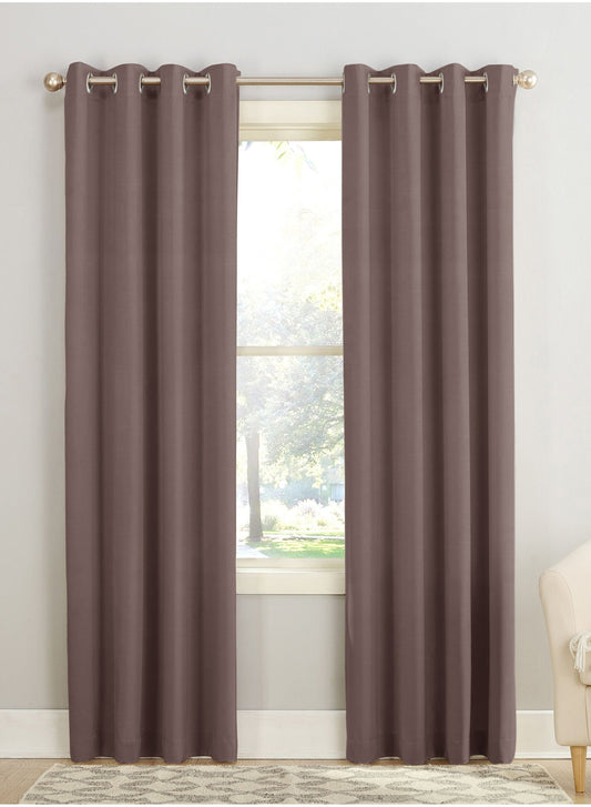 Casper Plain Blackout Curtains | Dark Brown | Set of 2