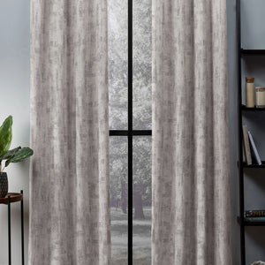 Bling Rustic Vibe Blackout Curtains | 100% Cotton | Cream | Set of 2