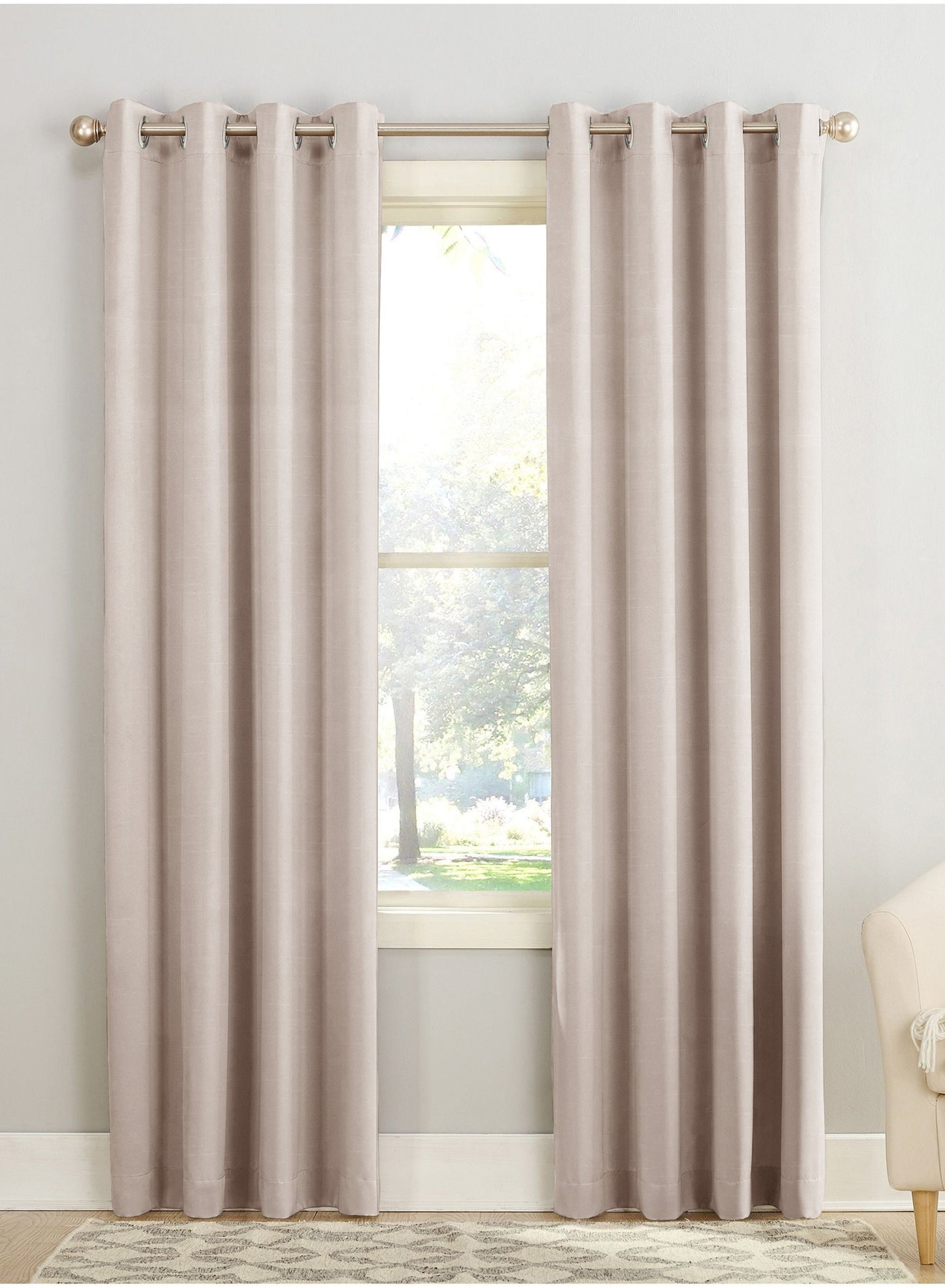 Casper Plain Blackout Curtains | Beige | Set of 2