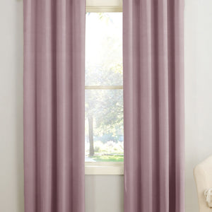 Casper Plain Room Darkening Curtains | Careys Pink | Set of 2