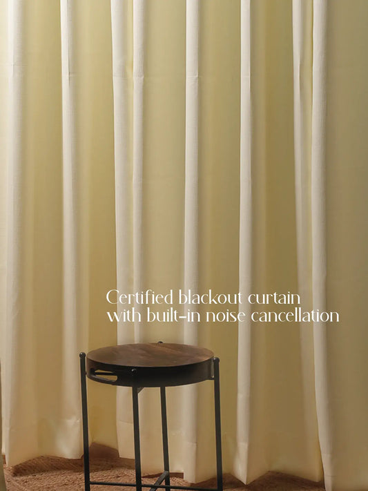 Pure Minimal Elegance  Blackout Curtains-Off White