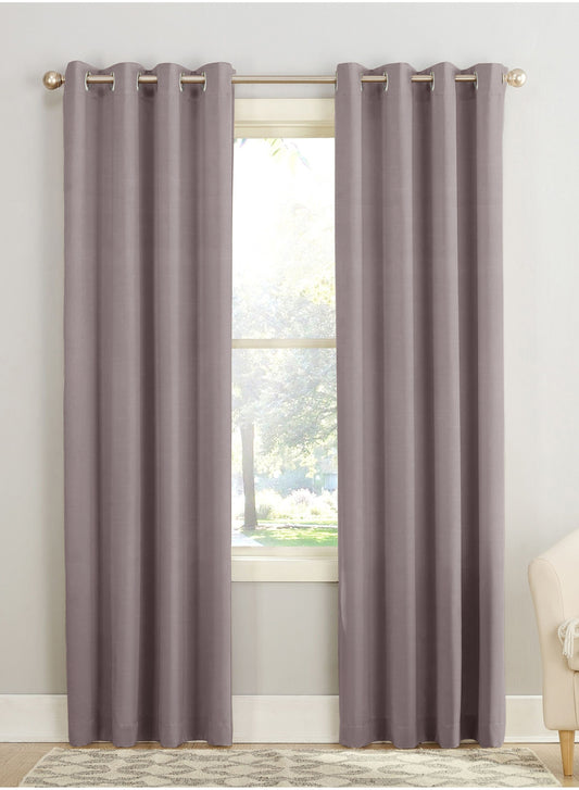 Casper Plain Room Darkening Curtains | Falcon Gray | Set of 2