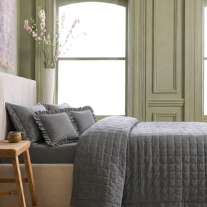 Home Crayons CloudTouch™ 5-Piece AC Comforter Set | 33% Oversized | Includes 2 Pillow & 2 Cushion Covers | Pebble Gray