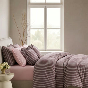 Crayonic™ 8-Piece AC Bedding Set | Signature Designer Bedding for AC Rooms | Merlot