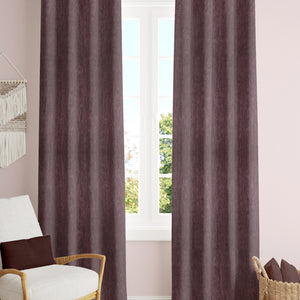 Arezzo Plain Blackout Curtains | Soft Heavy Fabric & Total Light Block | Mauve | Set of 2 | Fully Customizable
