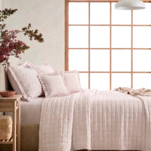 Home Crayons CloudTouch™ 5-Piece AC Comforter Set | 33% Oversized | Includes 2 Pillow & 2 Cushion Covers | Sakura Blush