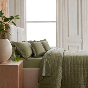 Home Crayons CloudTouch™ 5-Piece AC Comforter Set | 33% Oversized | Includes 2 Pillow & 2 Cushion Covers | Olive Grove