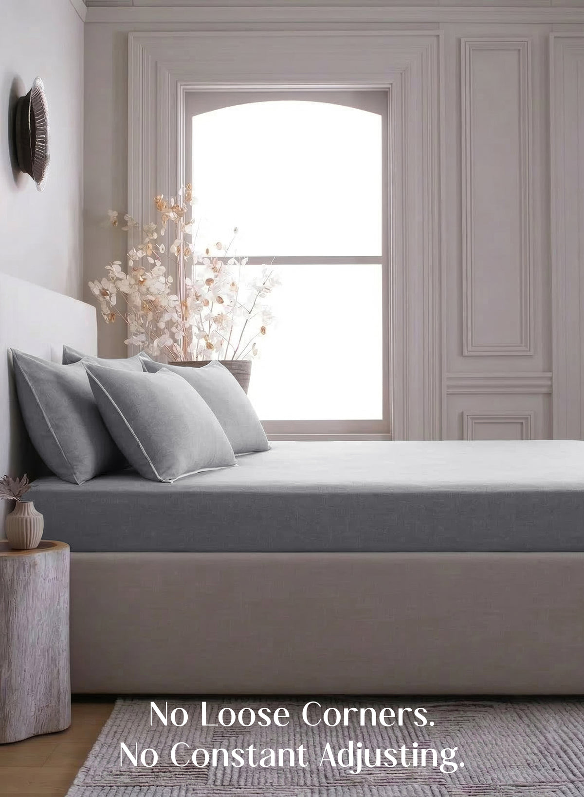 LuxeFit™ Fitted Bedsheet Set | Quill Gray