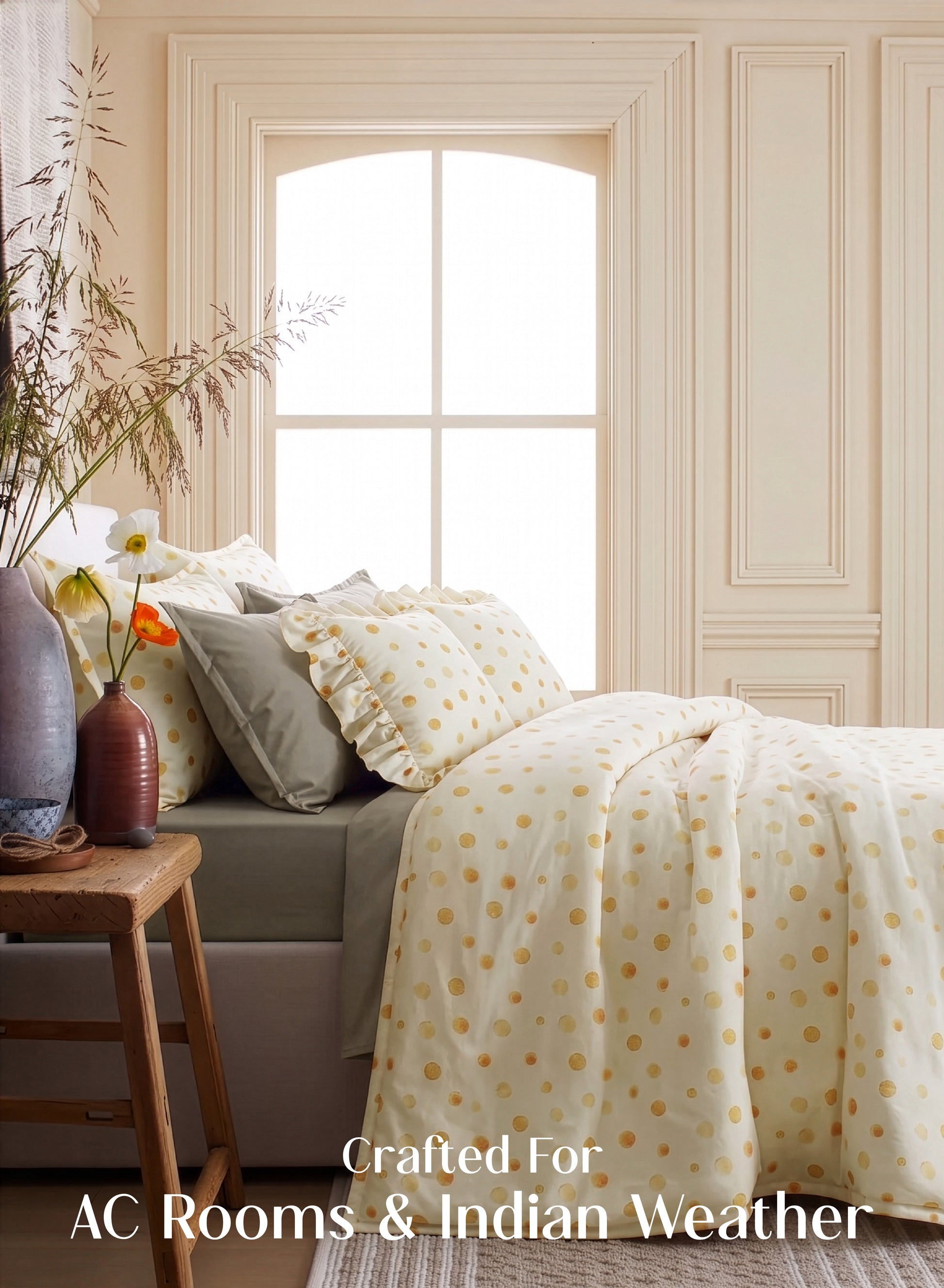 Crayonic™ 8-Piece AC Bedding Set | Signature Designer Bedding for AC Rooms | Butter Pop