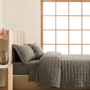 Home Crayons CloudTouch™ 5-Piece AC Comforter Set | 33% Oversized | Includes 2 Pillow & 2 Cushion Covers | Smoked Coffee