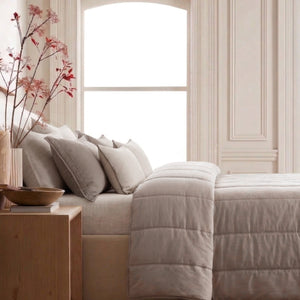 Home Crayons Cocoon 8-Piece AC Bedding Set | Coordinated Comforter, Fitted Sheet & Covers in One Set | Earthy Beige