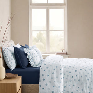 Crayonic™ 8-Piece AC Bedding Set | Signature Designer Bedding for AC Rooms | Bluebell