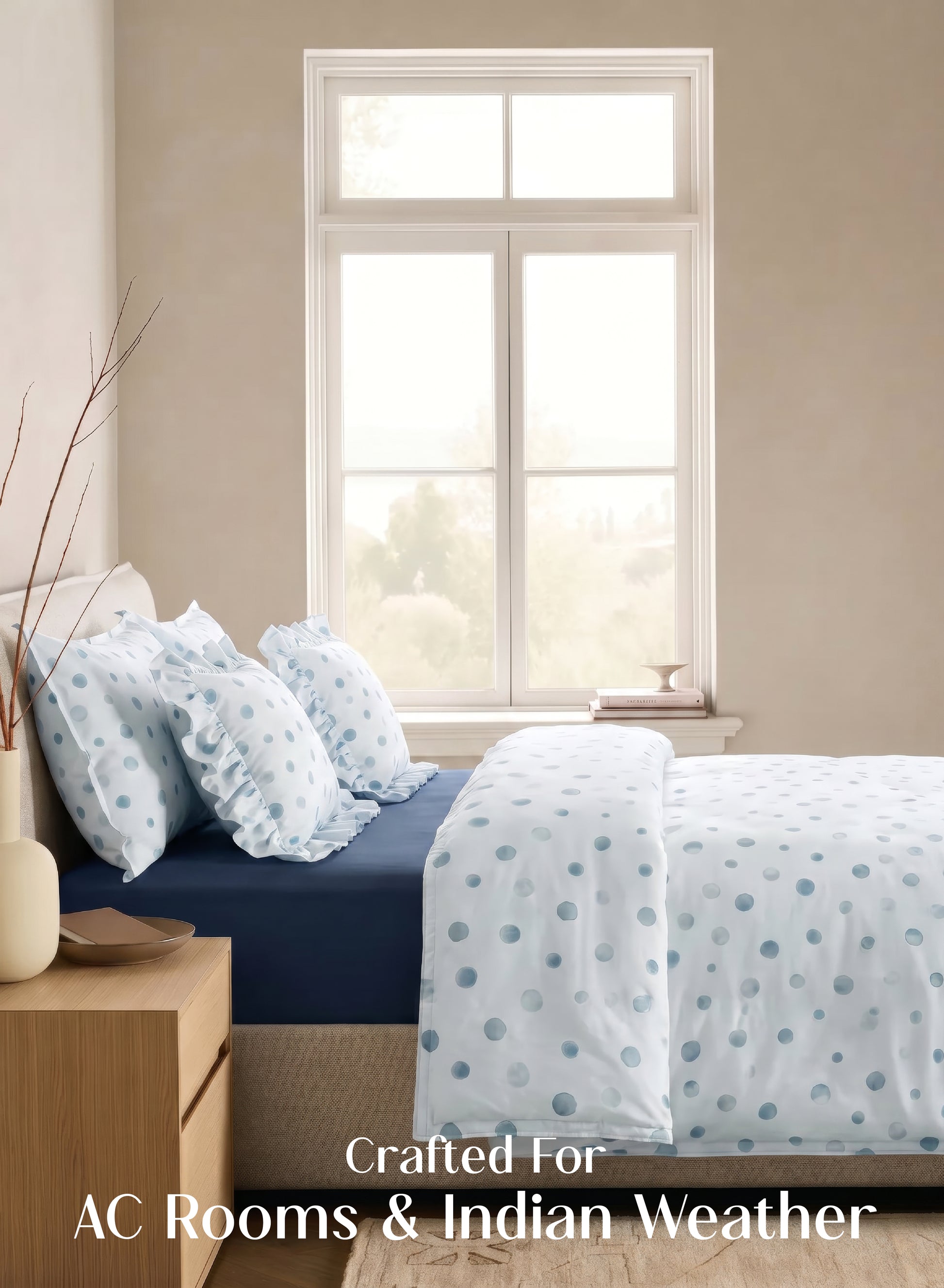 Crayonic™ 5-Piece AC Comforter Set | Signature Designer Comforter Set | Bluebell