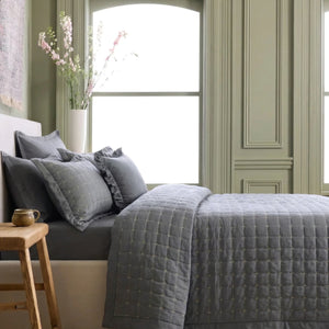 Home Crayons CloudTouch™ 8-Piece AC Bedding Set | Complete Bedroom Upgrade in One Set | Pebble Gray