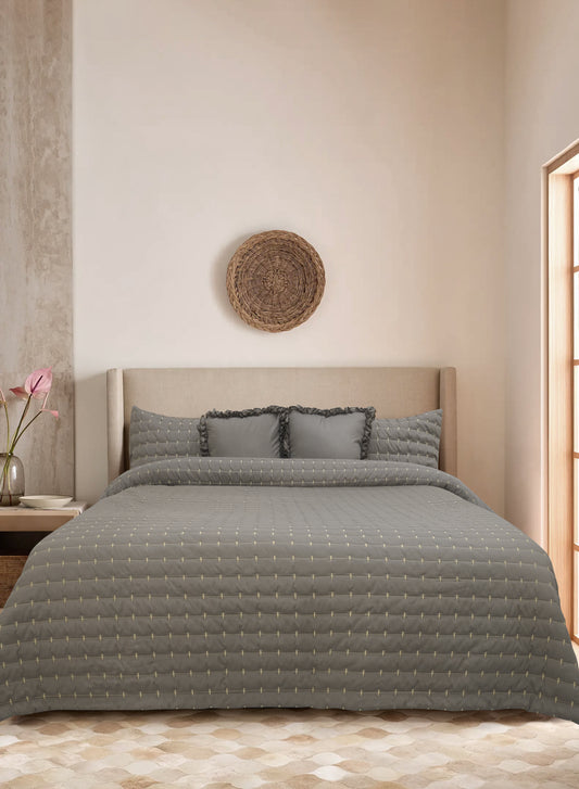 Home Crayons CloudTouch™ Comforter Set | All-Season | 33% Oversized | Includes 2 Pillow Covers & 2 Cushion Covers | Smoked Coffee