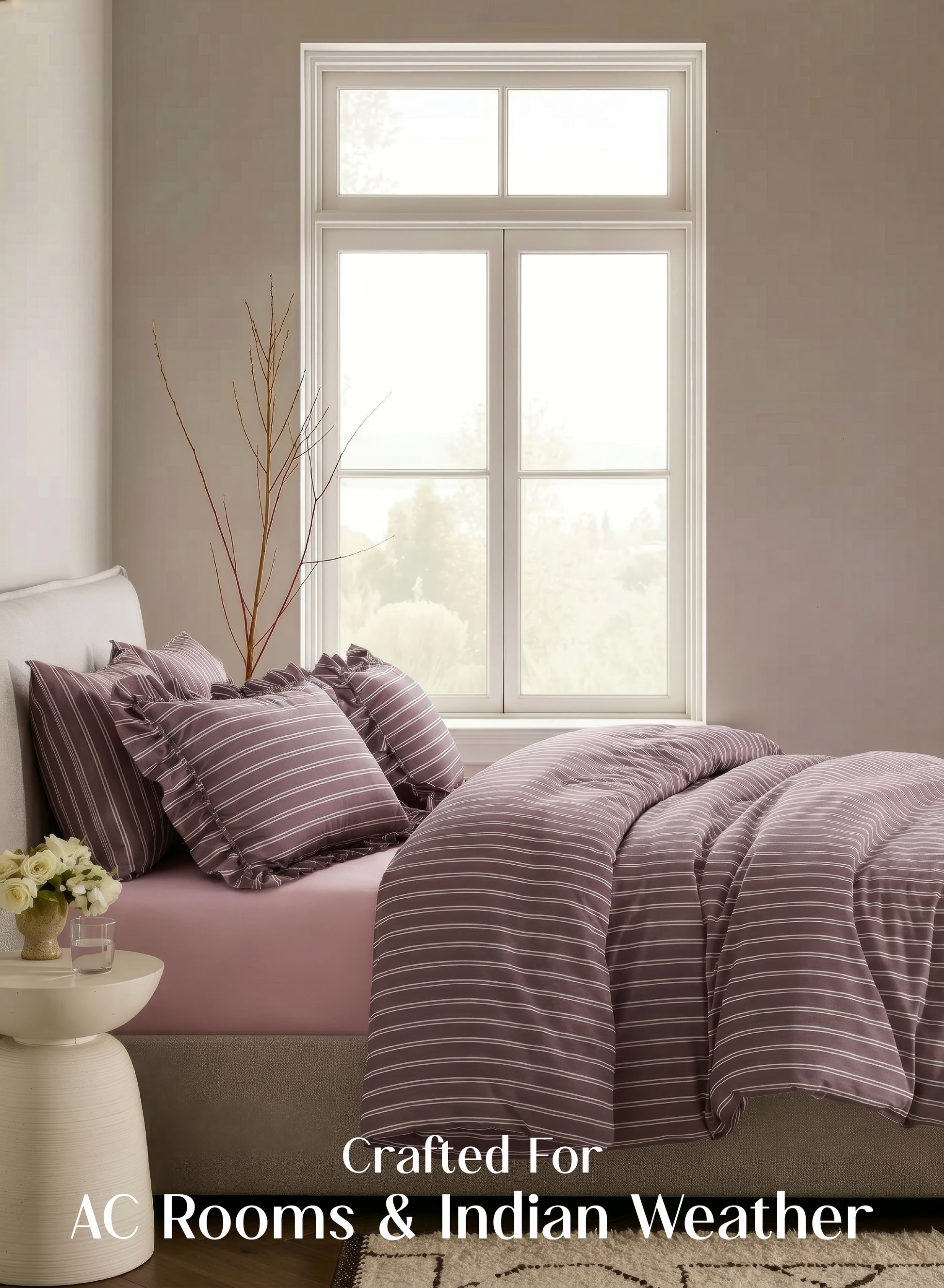 Crayonic™ 5-Piece AC Comforter Set | Signature Designer Comforter Set | Merlot