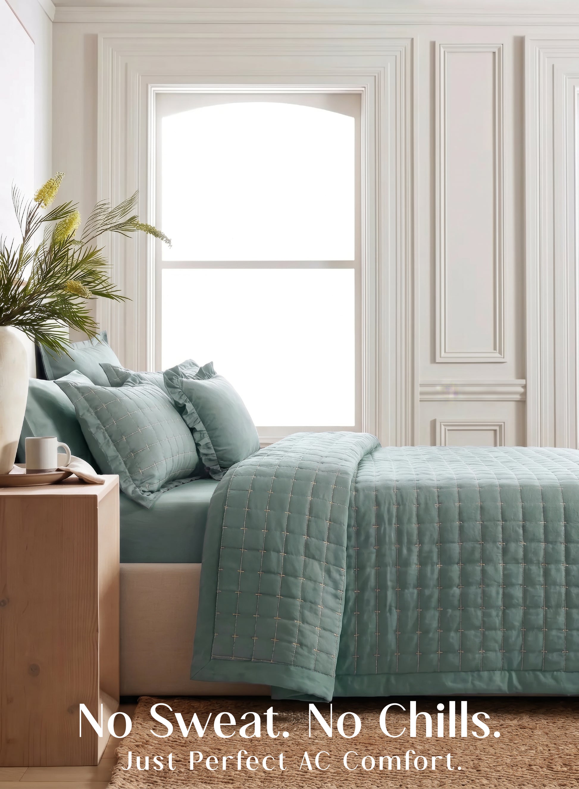 Home Crayons CloudTouch™ 8-Piece AC Bedding Set | Complete Bedroom Upgrade in One Set | Sage Green