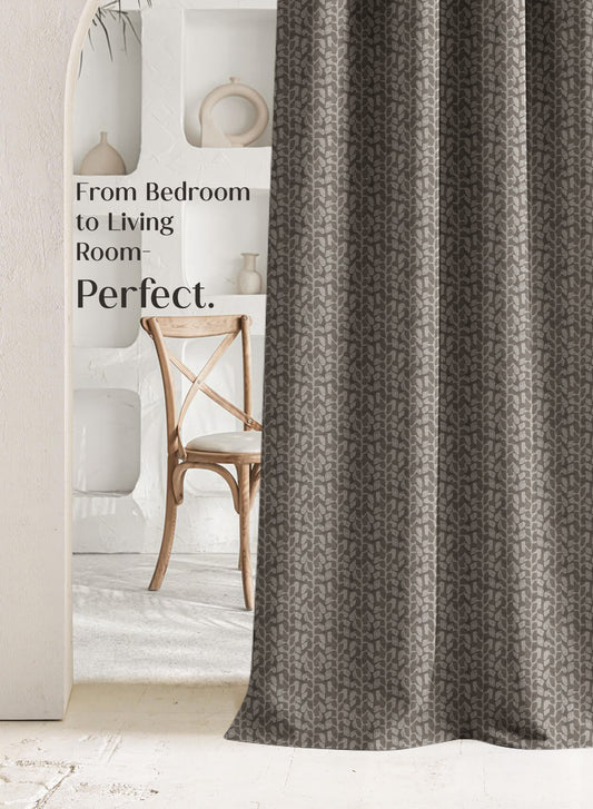 Eudora Jacquard Room Darkening Curtains | Pebble Jacquard Weave | Café Dusk | Set of 2 | Fully Customizable