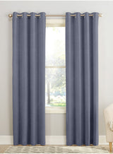 Casper Plain Blackout Curtains | Denim Blue | Set of 2
