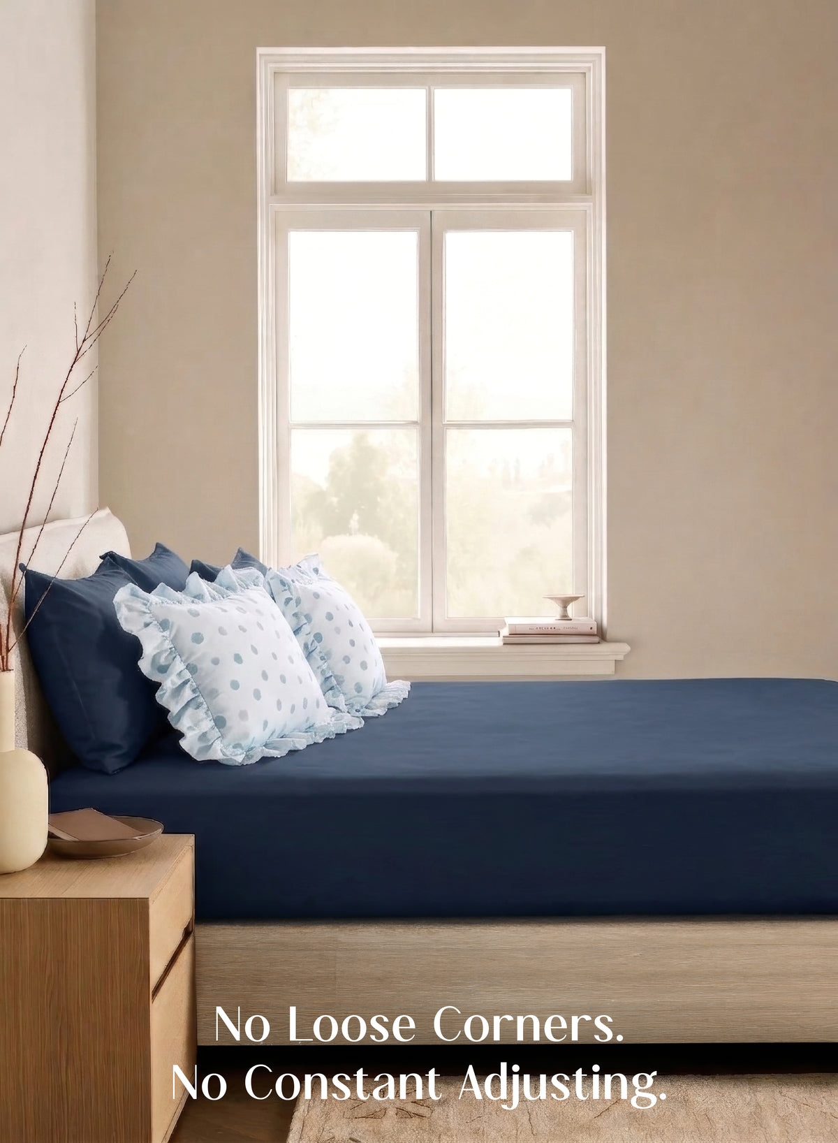 LuxeFit™ Fitted Bedsheet Set | Deepsea