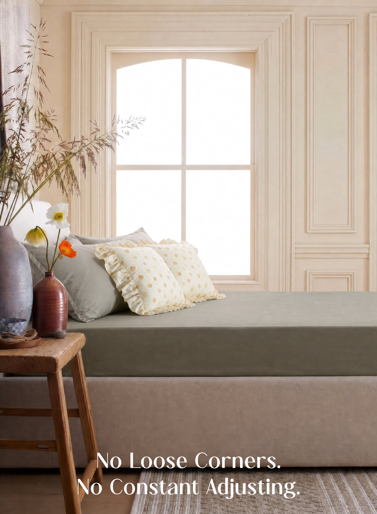 LuxeFit™ Fitted Bedsheet Set | Smoky Taupe