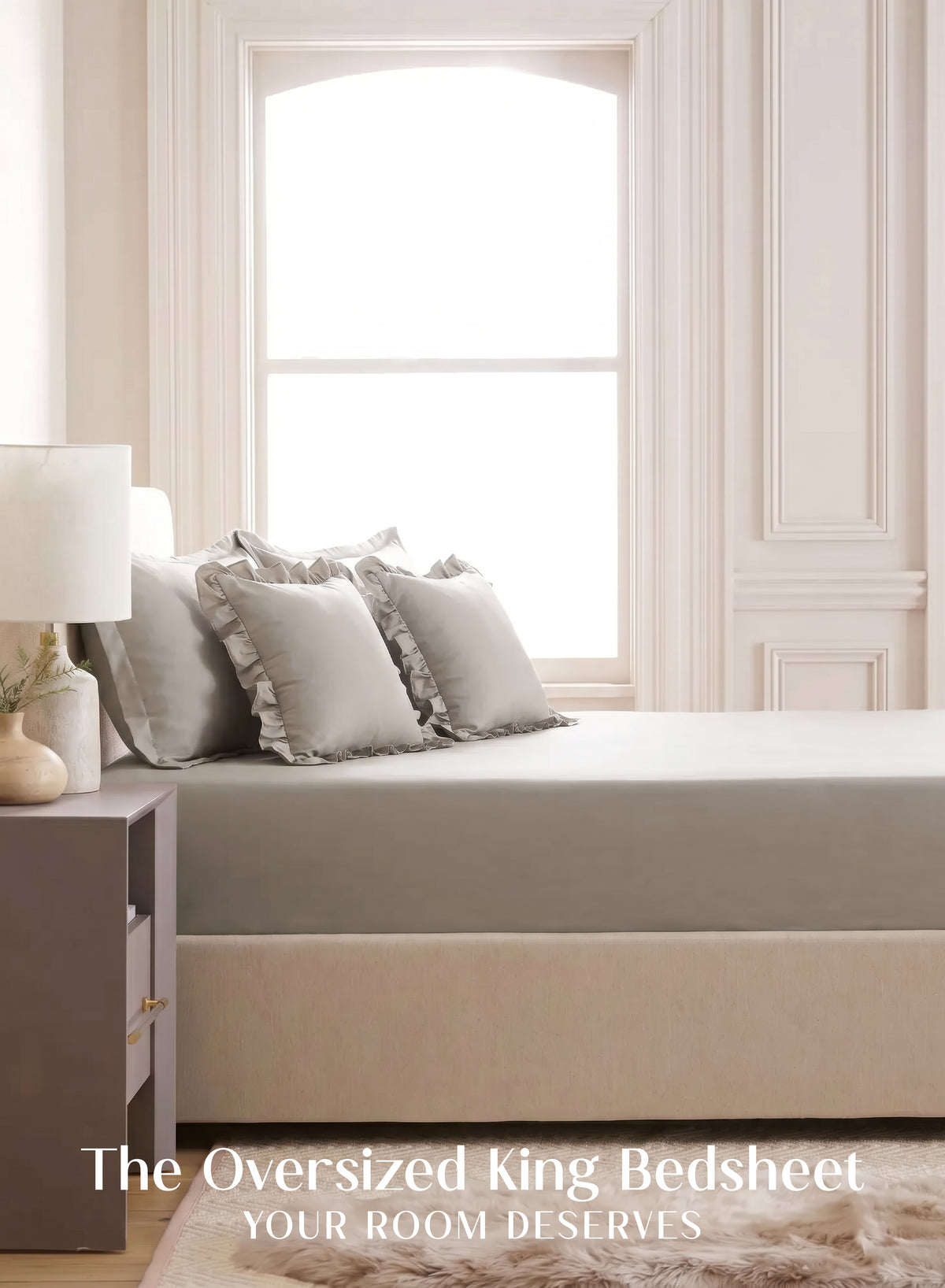 LuxeSoft™ Double Bedsheet Set | Latte Crème
