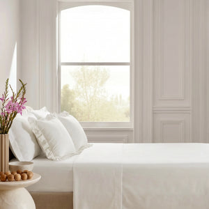 Home Crayons LuxeSoft™ Double Bedsheet Set | Oversized King | Includes 2 Pillow Covers & 2 Cushion Covers | Morning Glory