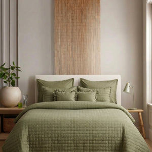 Home Crayons CloudTouch™ 8-Piece AC Bedding Set | Complete Bedroom Upgrade in One Set | Olive Grove