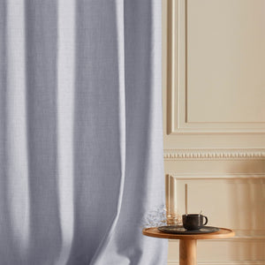 Cocoon Minimal Texture Room Darkening Curtains | Modern Aesthetic | Echo Blue | Set of 2 | Fully Customizable