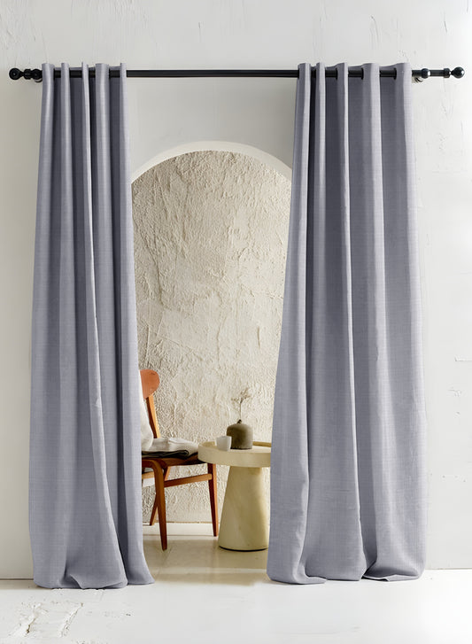 Cocoon Blackout Curtains | Echo Blue | Set of 2