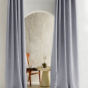 Cocoon Minimal Texture Room Darkening Curtains | Modern Aesthetic | Echo Blue | Set of 2 | Fully Customizable