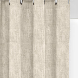 Elora Textured Blackout Curtains | Minimal Design & Total Light Block | Off White | Set of 2 | Fully Customizable