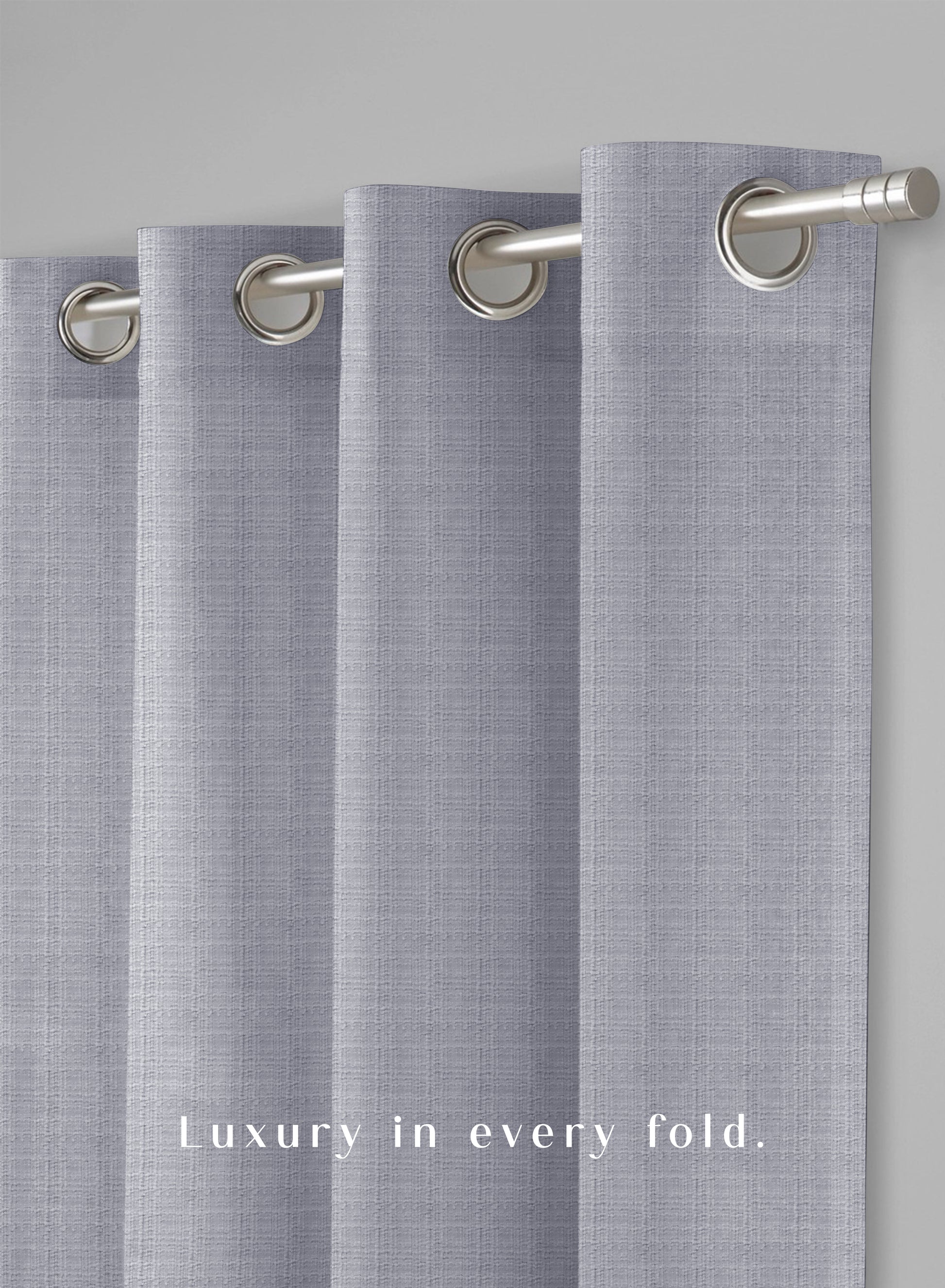 Cocoon Minimal Texture Room Darkening Curtains | Modern Aesthetic | Echo Blue | Set of 2 | Fully Customizable