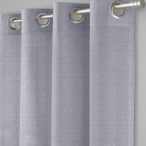 Cocoon Minimal Texture Room Darkening Curtains | Modern Aesthetic | Echo Blue | Set of 2 | Fully Customizable