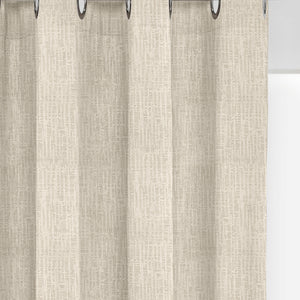 Elora Textured Room Darkening Curtains | Minimal Design | Off White | Set of 2 | Fully Customizable