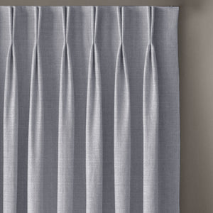 Cocoon Minimal Texture Room Darkening Curtains | Modern Aesthetic | Echo Blue | Set of 2 | Fully Customizable