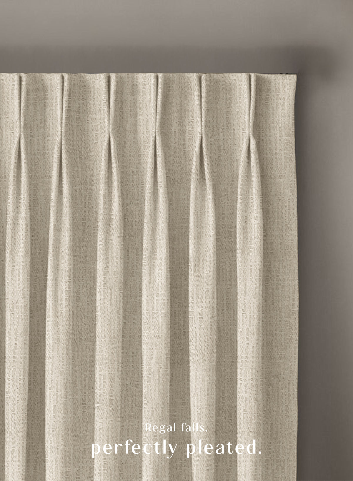 Elora Textured Room Darkening Curtains | Minimal Design | Off White | Set of 2 | Fully Customizable
