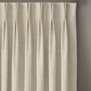 Elora Textured Room Darkening Curtains | Minimal Design | Off White | Set of 2 | Fully Customizable